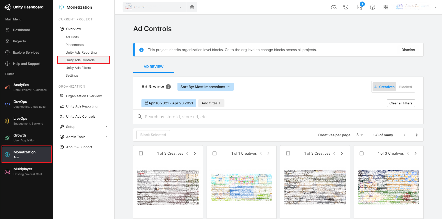 Overview of Ad Controls